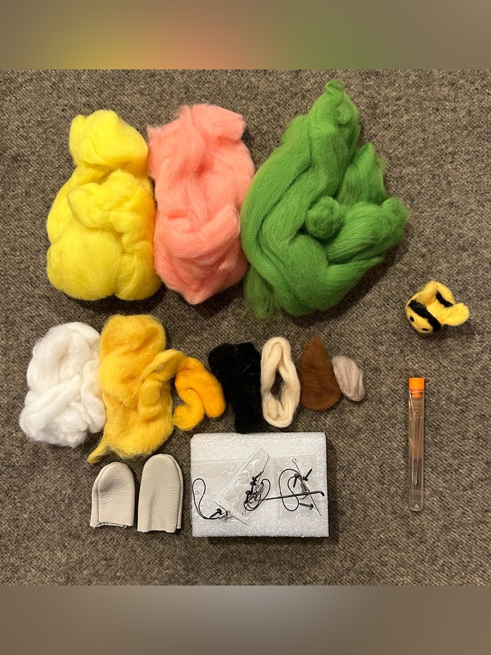 Needle Felting Kit • kids rainy day activity • wating